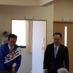 三重県議選四日市市選挙区・公明党新人・山内みちあき候補の応援に、衆議院議員中川康洋